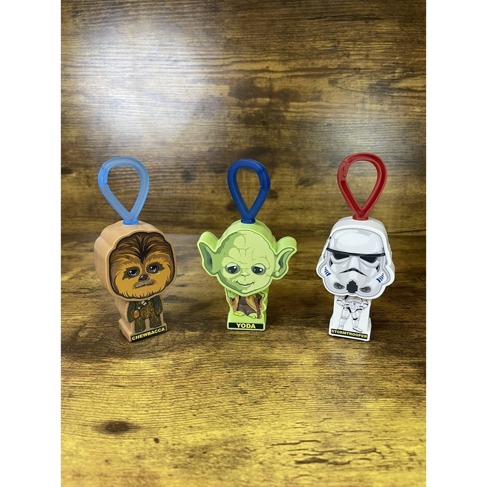 Star Wars keychains McDonalds Happy Meal Toys 2019 Lot Of 3